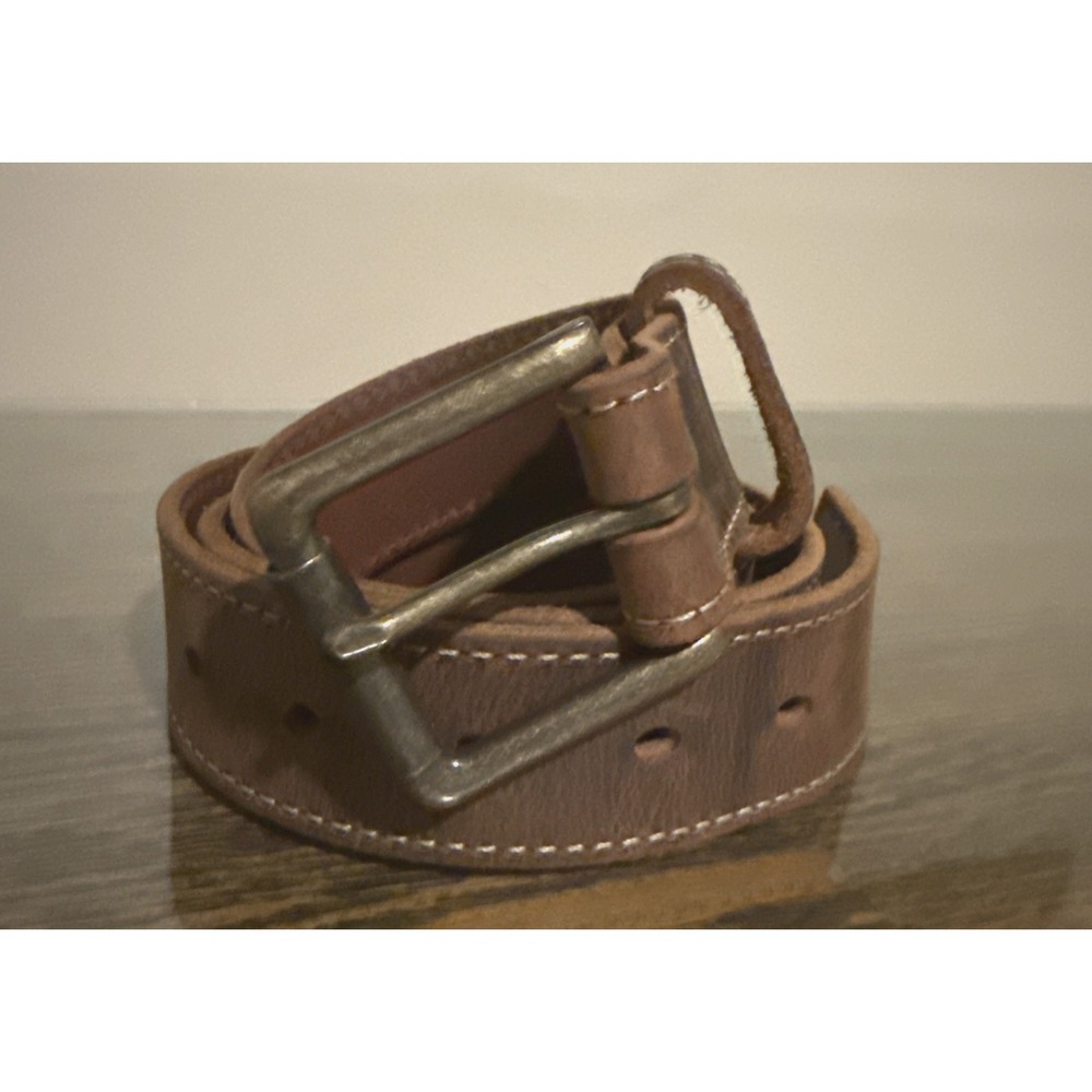 Bullhide Brown Ginger Rich Leather Belt 1.5" Wide Size 36 USA Career Casual
